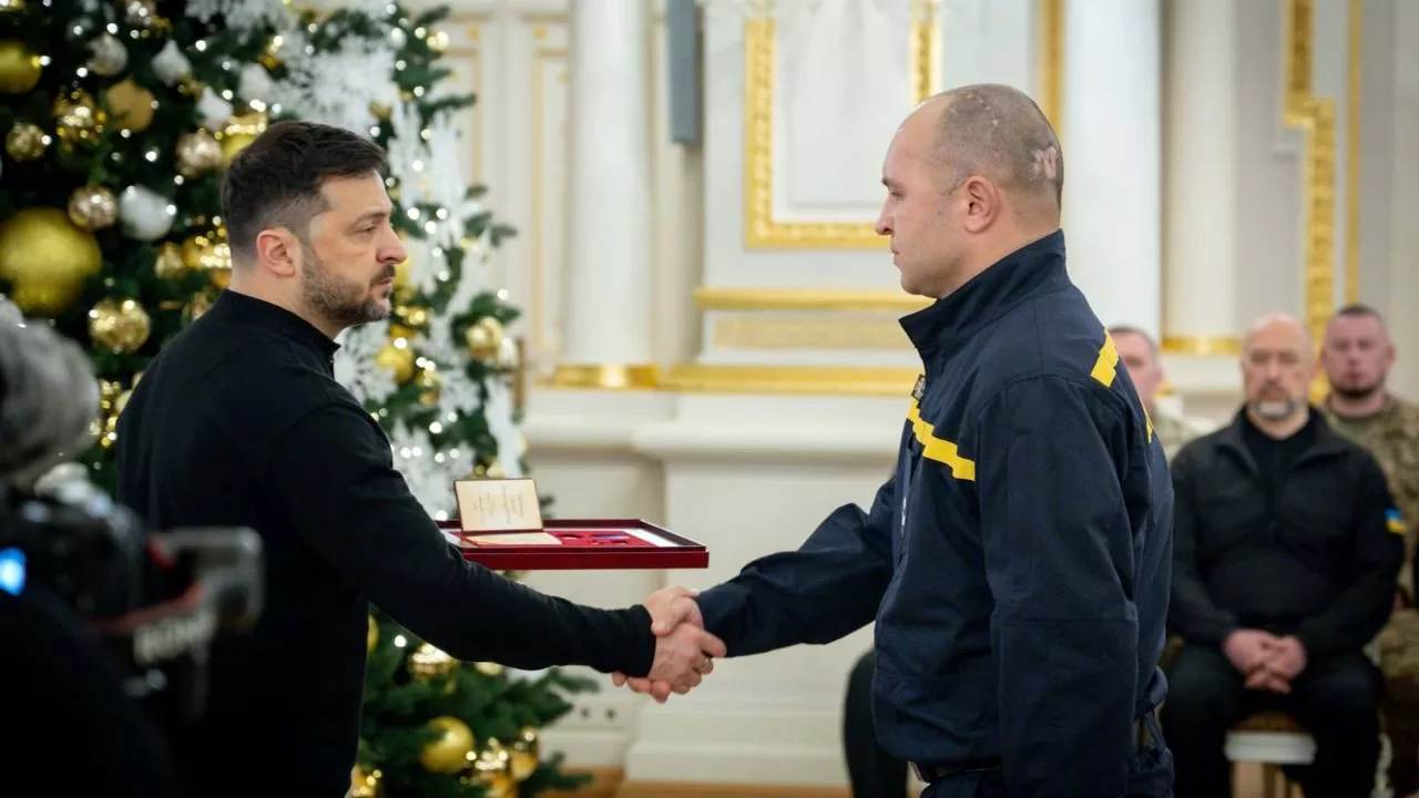 Спасатель ГСЧС Сергей Бабенко стал Героем Украины / Фото: МВД Украины