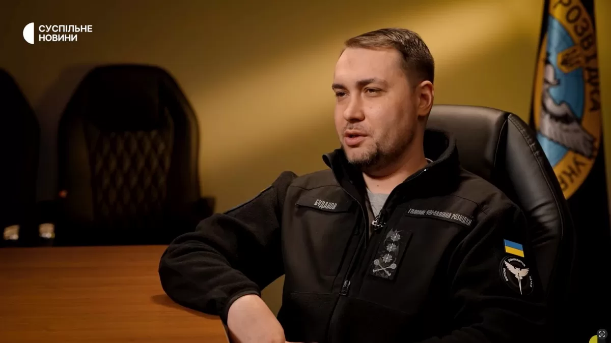 Кирило Буданов під час інтерв’ю Суспільному / Скріншот