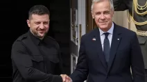 Володимир Зеленський і Марк Карні. Київ, 24 серпня 2025 / Фото Reuters