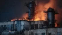 Russian artillery strikes Kherson Thermal Power Plant / Photo: Naftogaz