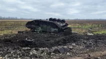 Знищений російський танк / Фото: t.me/lost_warinua