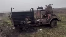 Знищена російська вантажівка / Фото: t.me/lost_warinua
