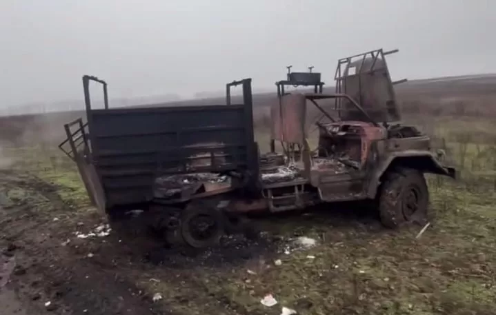 Уничтоженный российский грузовик / Фото: t.me/lost_warinua