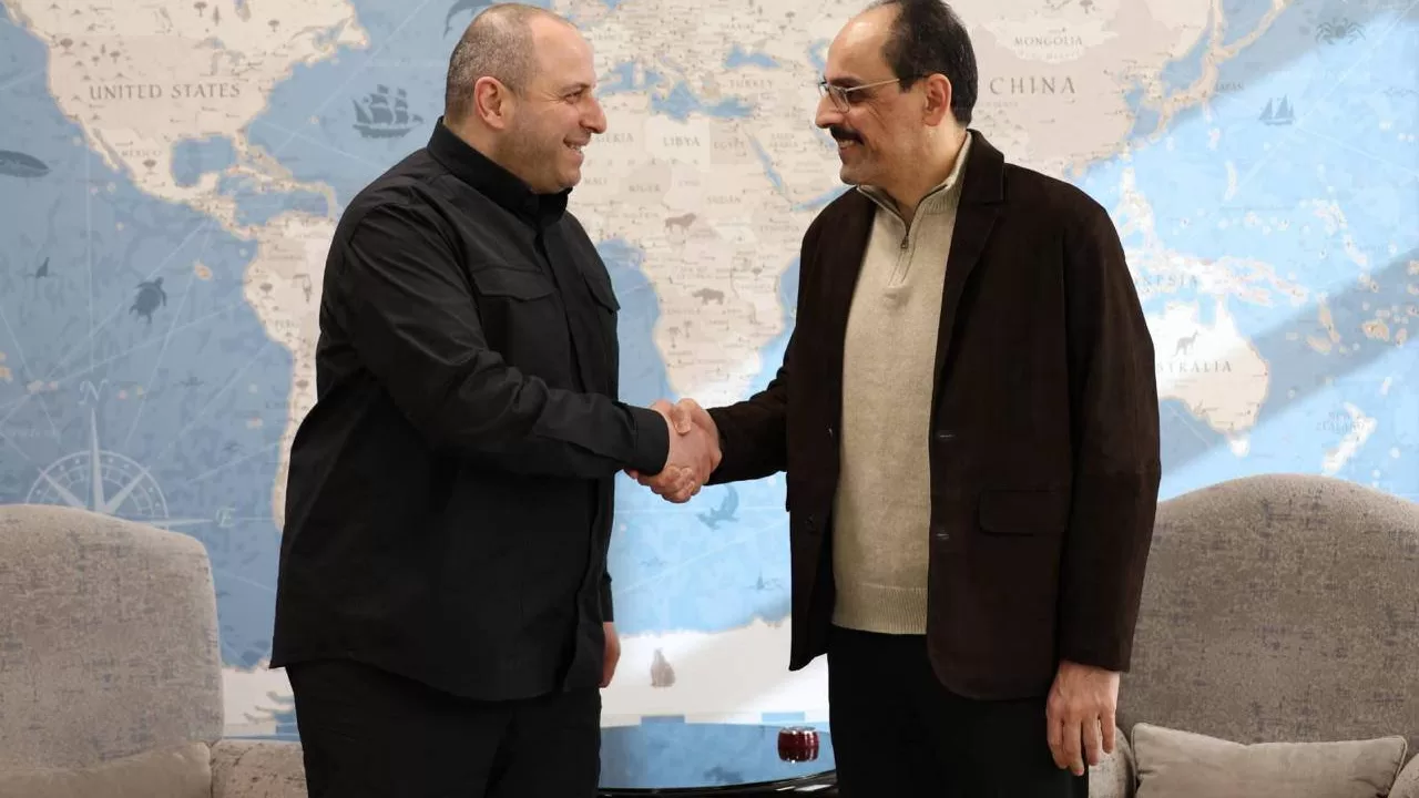 Секретарь СНБО Рустем Умеров во время визита в Турцию провел рабочую встречу с главой Национальной разведывательной организации Ибрагимом Калыном / Фото: Рустем Умеров/Telegram