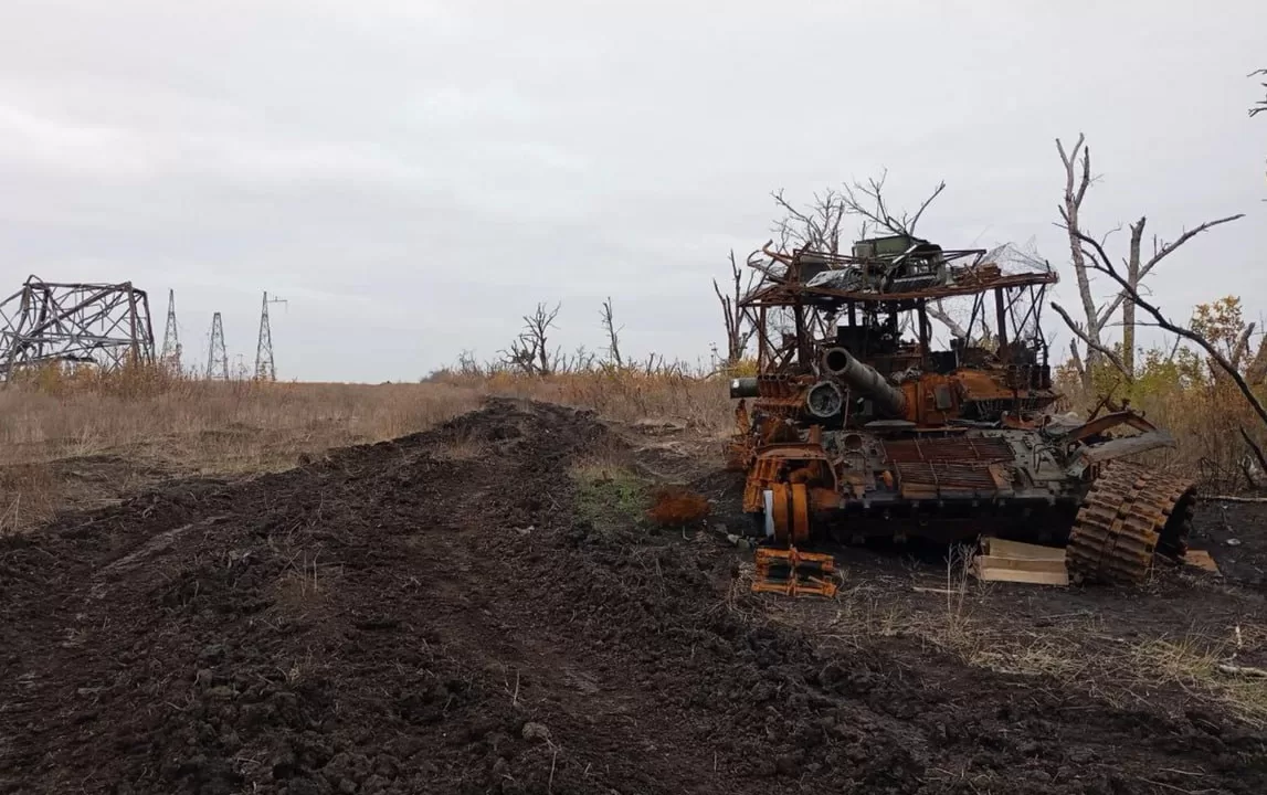 Уничтоженный российский танк / Фото: t.me/lost_warinua