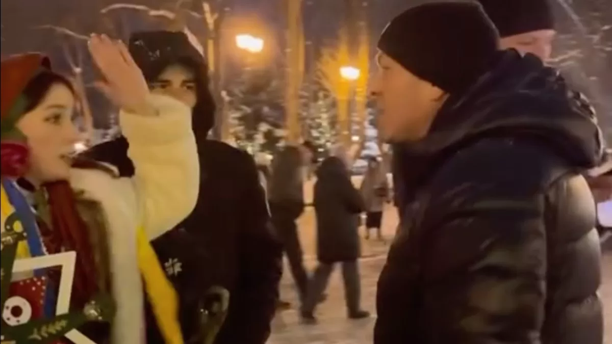 Очередной конфликт с охраной в саду Шевченко / Скриншот видео