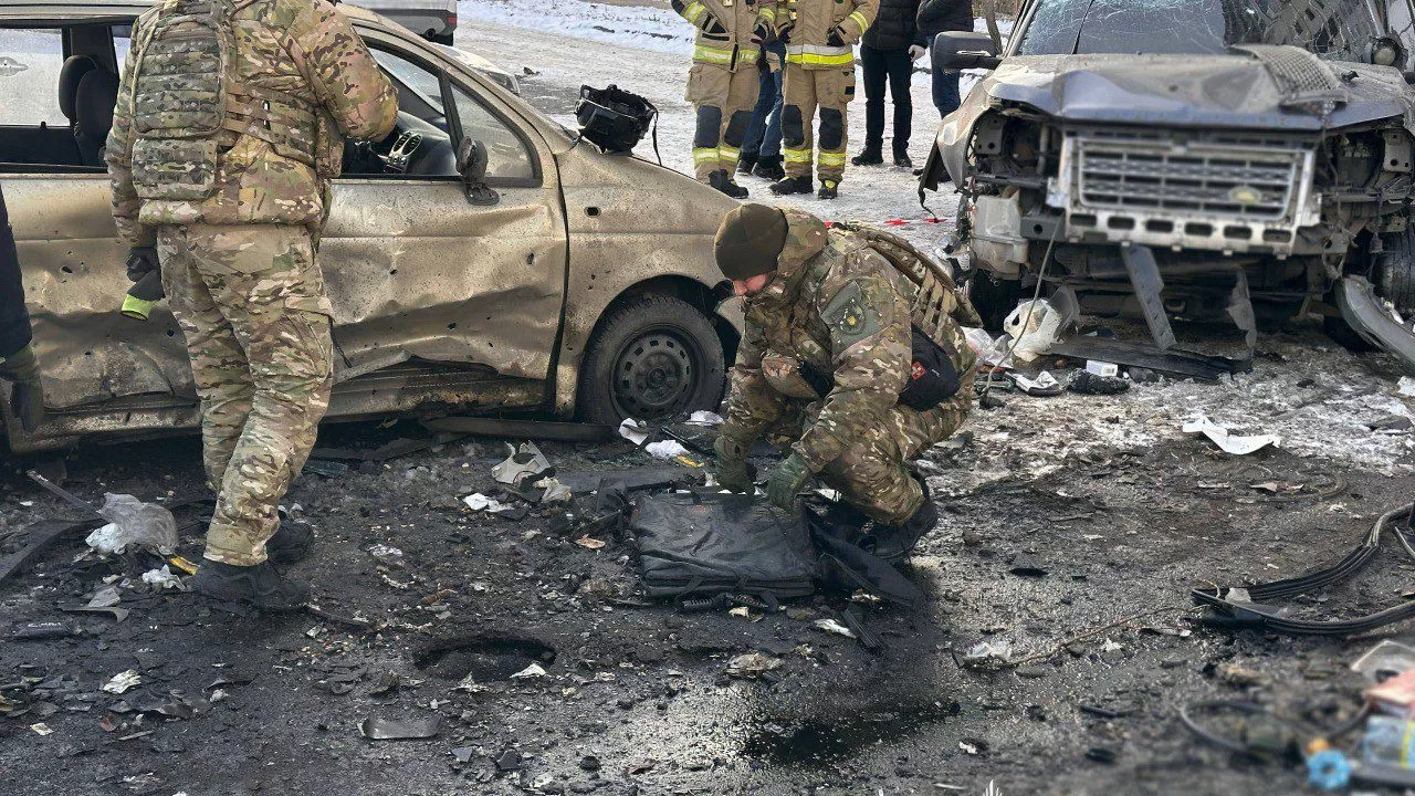 Полиция на месте теракта в Киеве / Фото: Нацполиция