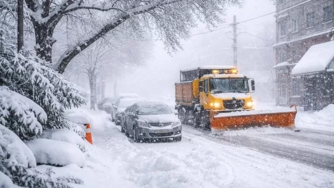 Снігопад у Львові / Фото: ЛМР