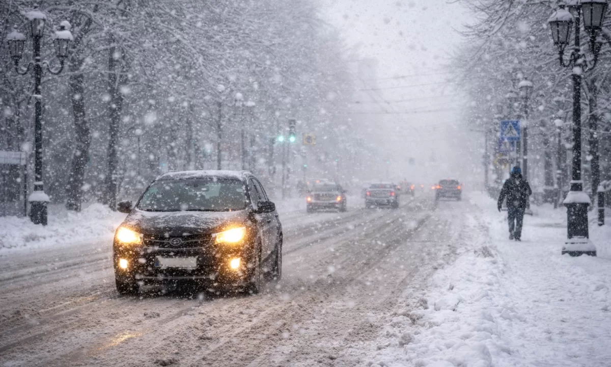 Снегопад в Виннице / Фото: topnews.vn.ua