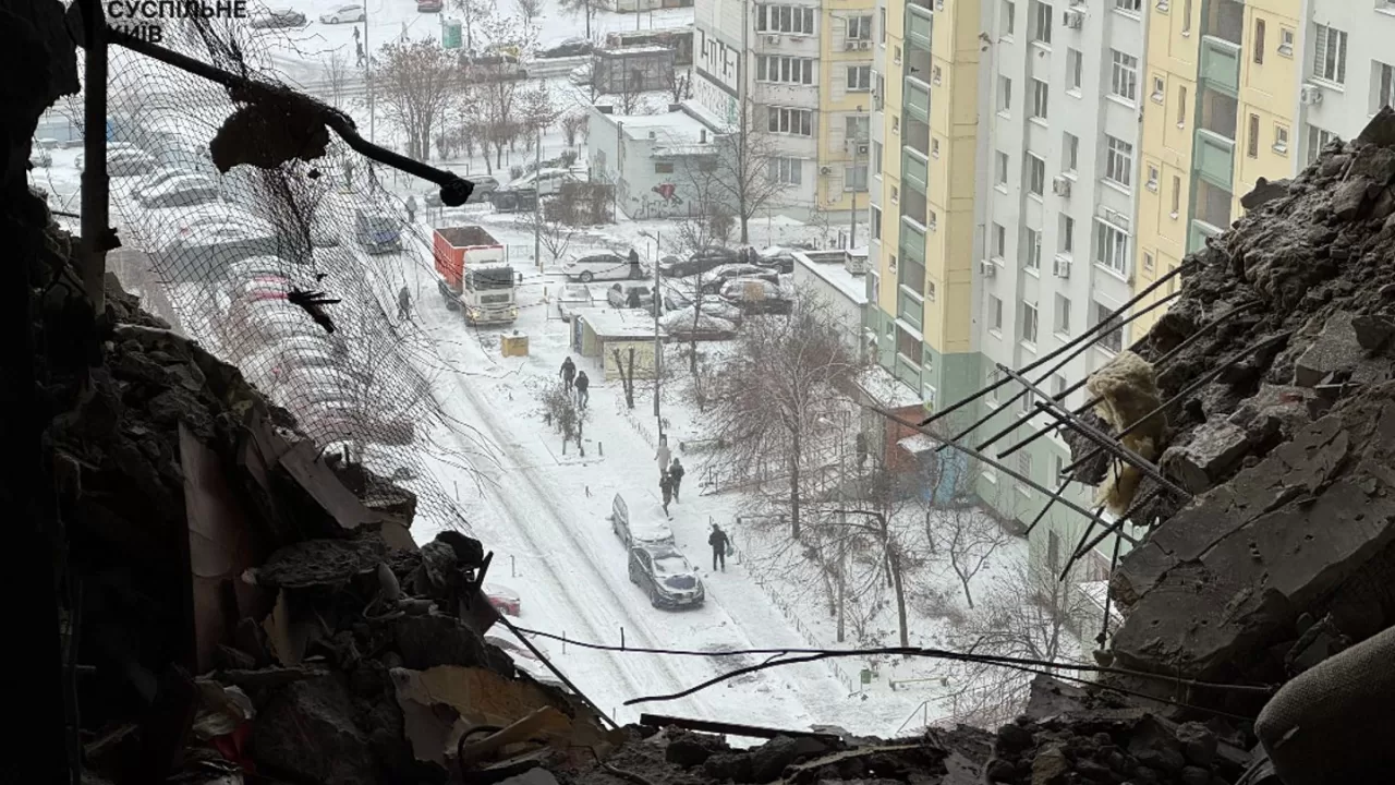 Наслідки обстрілу Києва 9 січня / Фото: Суспільне Київ