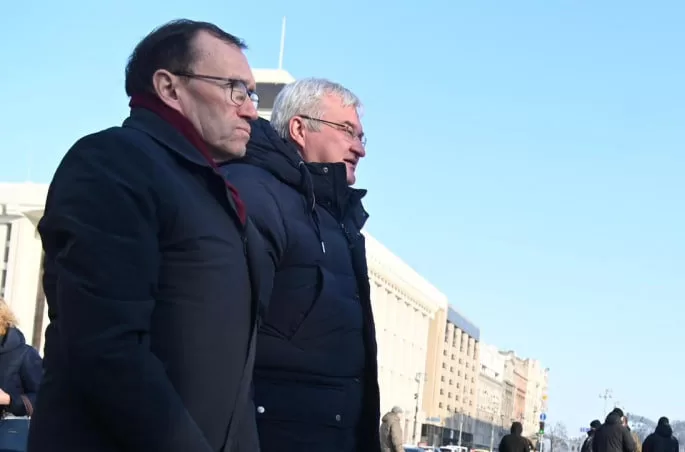 Эспен Барт Эйде и Андрей Сибига в Киеве / Фото: Andrii Sybiha, X