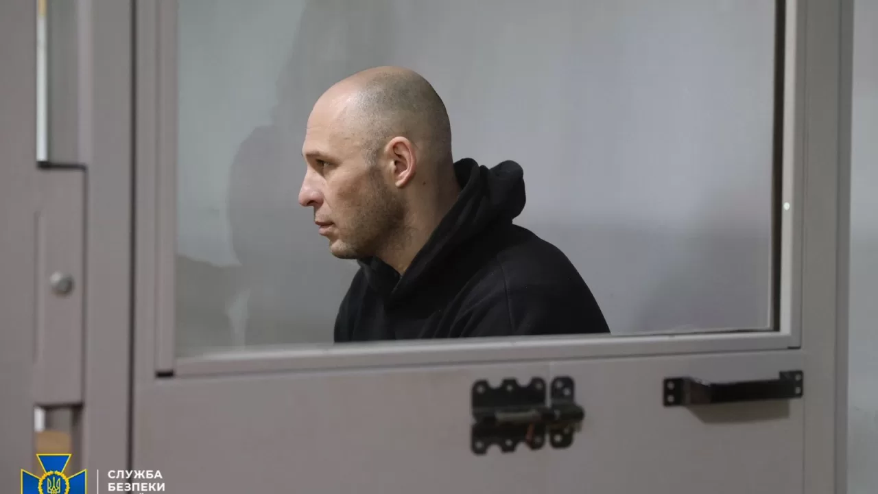 Осужденный за казнь украинского пленного оккупант / Фото: СБУ