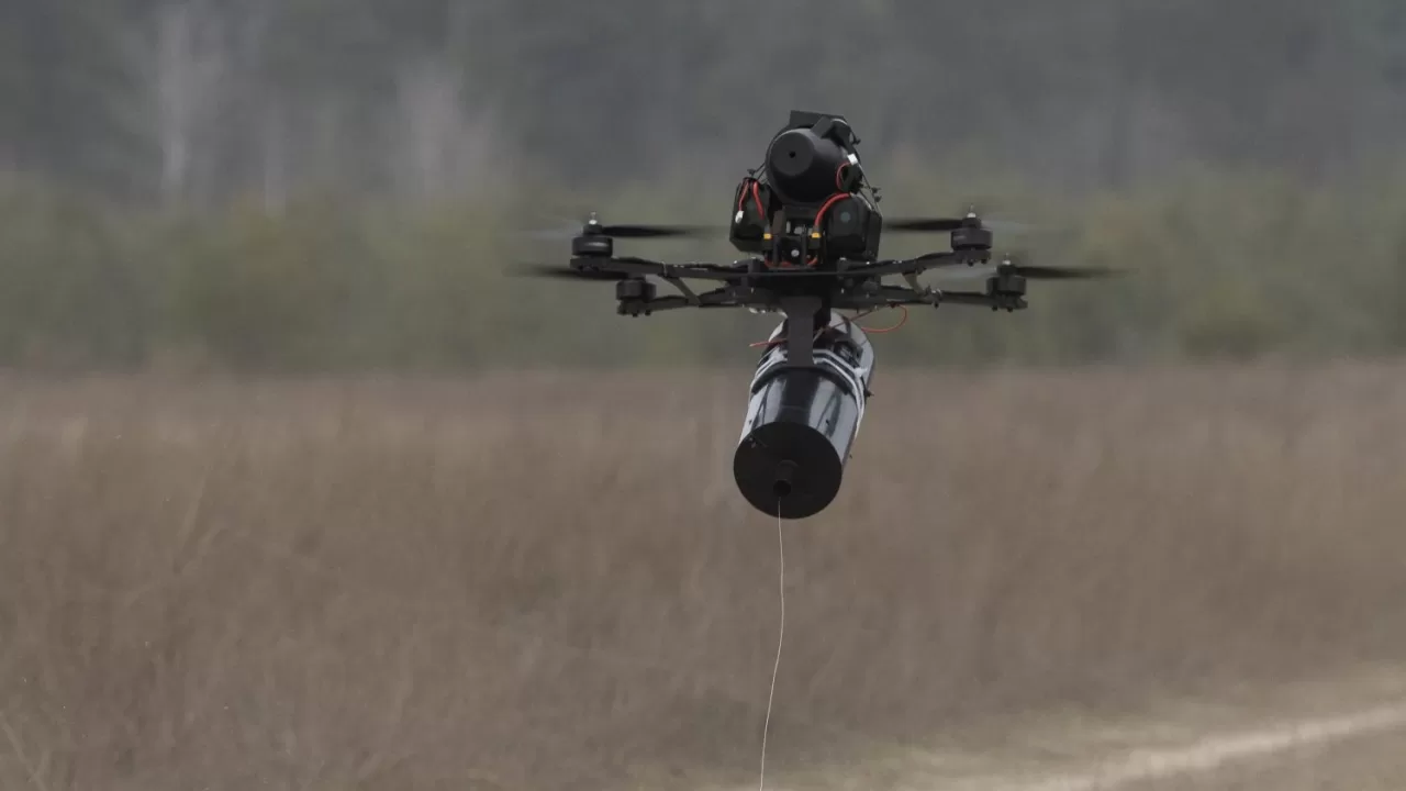 Дрон на оптоволокні / Фото Олени Худякової/АрміяInform