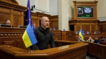 Denys Shmyhal addresses parliamentarians / Photo: t.me/Denys_Smyhal