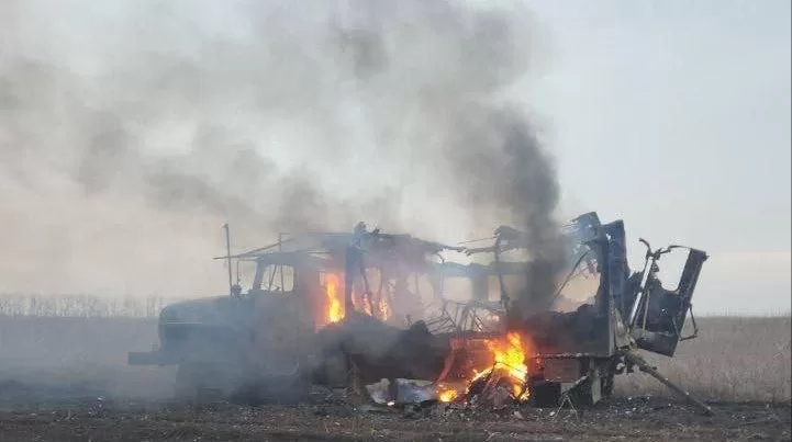 Уничтоженный российский грузовик / Фото иллюстративное: t.me/lost_warinua