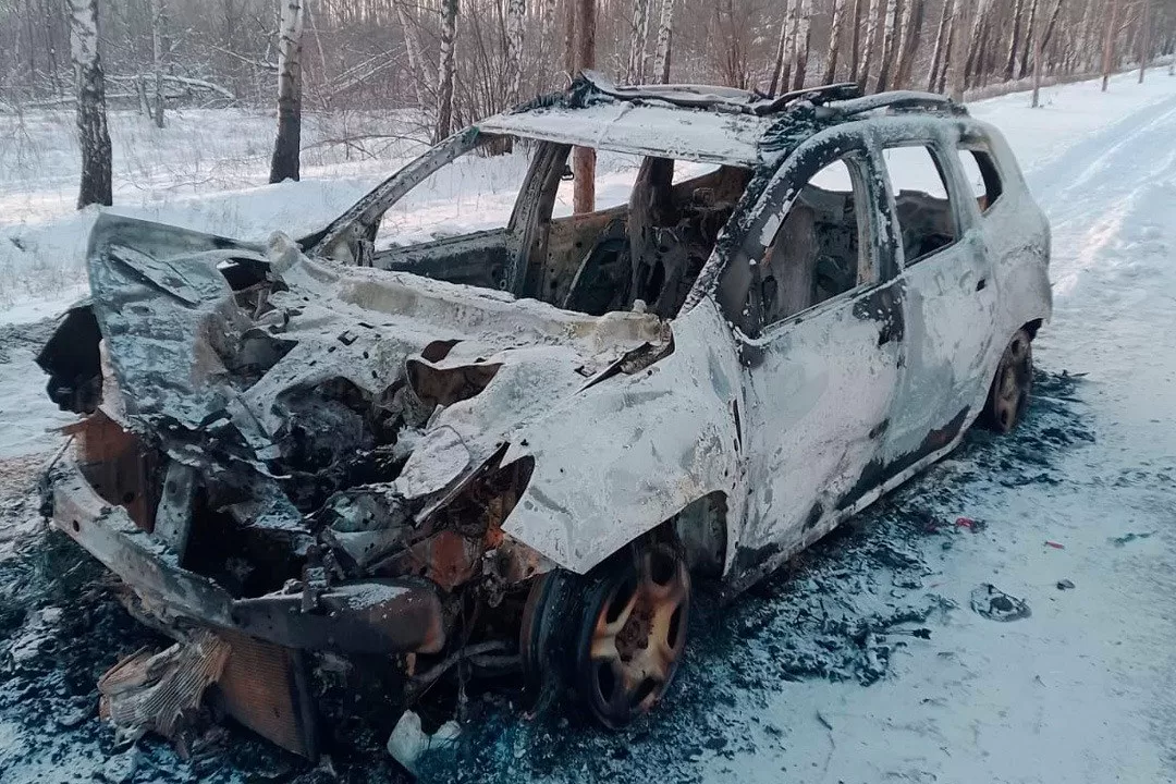 На Харківщині російський дрон влучив у машину поліції / Фото: ГУНП в Харківській області