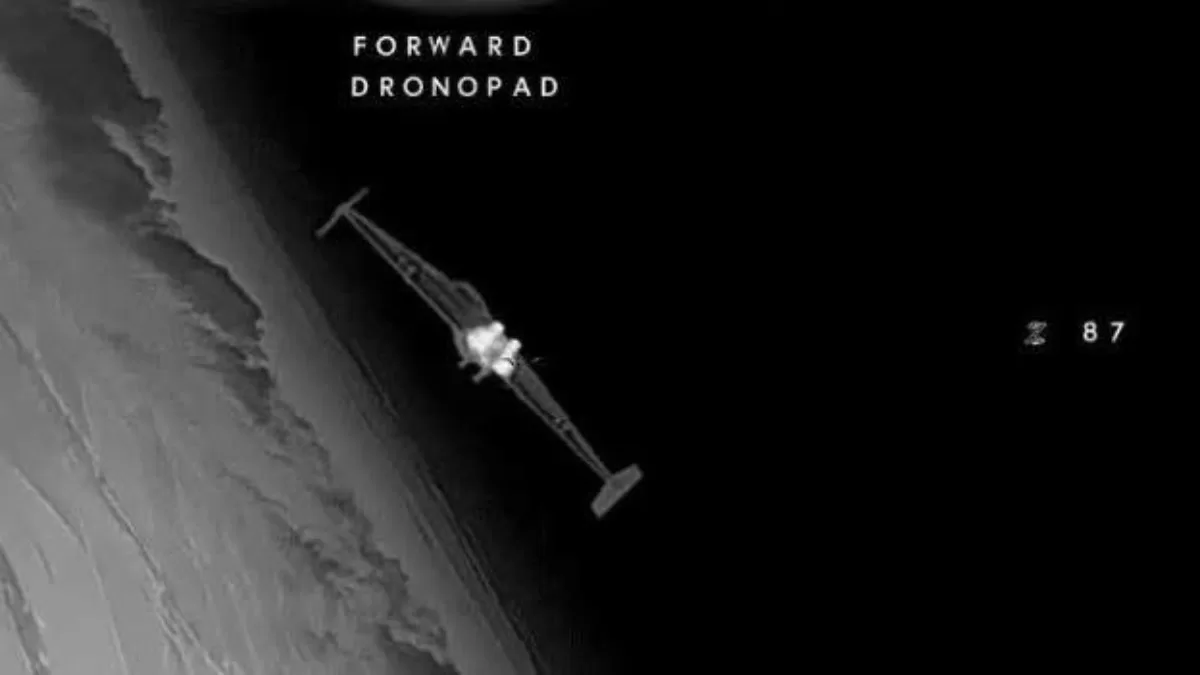 Этот «шахед» был перехвачен одним из экипажей зенитных ракетных полков Сухопутных войск / Фото x.com/TarasChmut