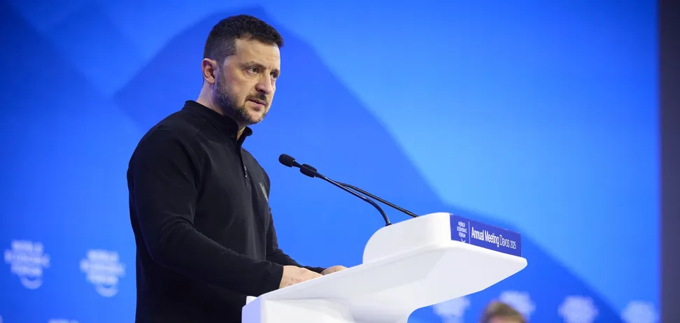 Владимир Зеленский на Всемирном экономическом форуме в Давосе в 2025 году / Фото: ОПУ