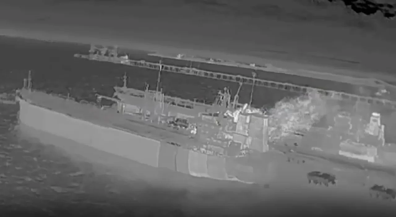 Ураження нафтового терміналу "Таманьнефтегаз" / Скриншот