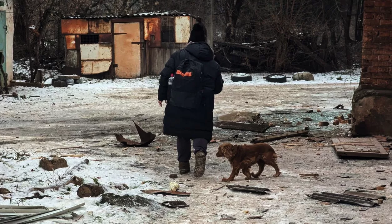 Місце обстрілу у Кривому Розі 22 січня / Фото: ДСНС