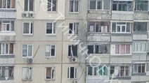 Вражеский БПЛА ударил по жилому дому на Салтовке / Фото из соцсетей