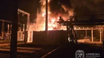 Пожежа на енергооб'єкті / Фото: Харківська ОВА