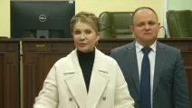 Yulia Tymoshenko with her lawyer / Screenshot