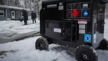 Генератор на улице /Фото: ГСЧС