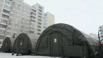Наметове містечко на Троєщині / Фото: ДСНС