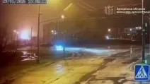 The moment the UAV struck Zaporizhzhia / Screenshot