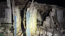 Разрушенный дом в результате ночной атаки в Харьковской области / Фото: Прокуратура