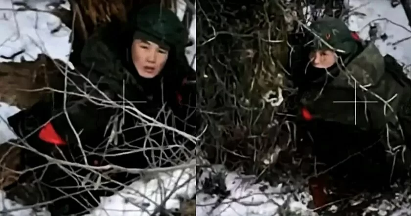 Північнокорейські військові / Скриншот із відео 95 ОДШБр ЗСУ