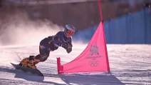Українська сноубордистка під час змагань на зимових Олімпійських іграх-2026 / Фото: НОК