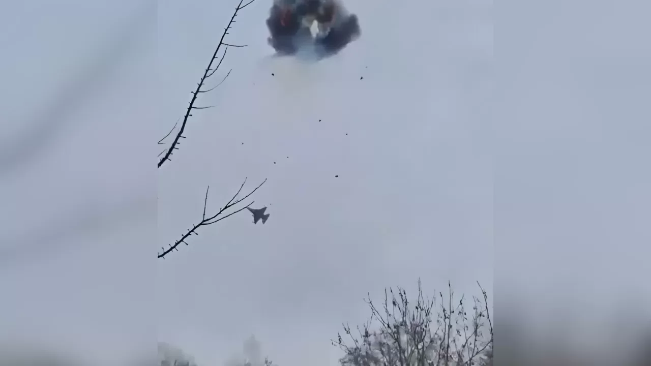 Знищення російського БпЛА / Скриншот