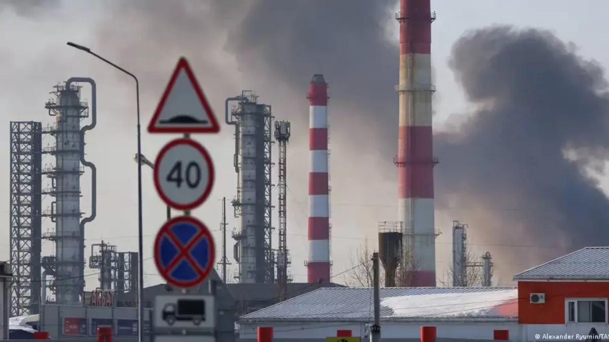 Наслідки удару безпілотників по НПЗ в Рязані в березні 2024 року / Фото ТАСС