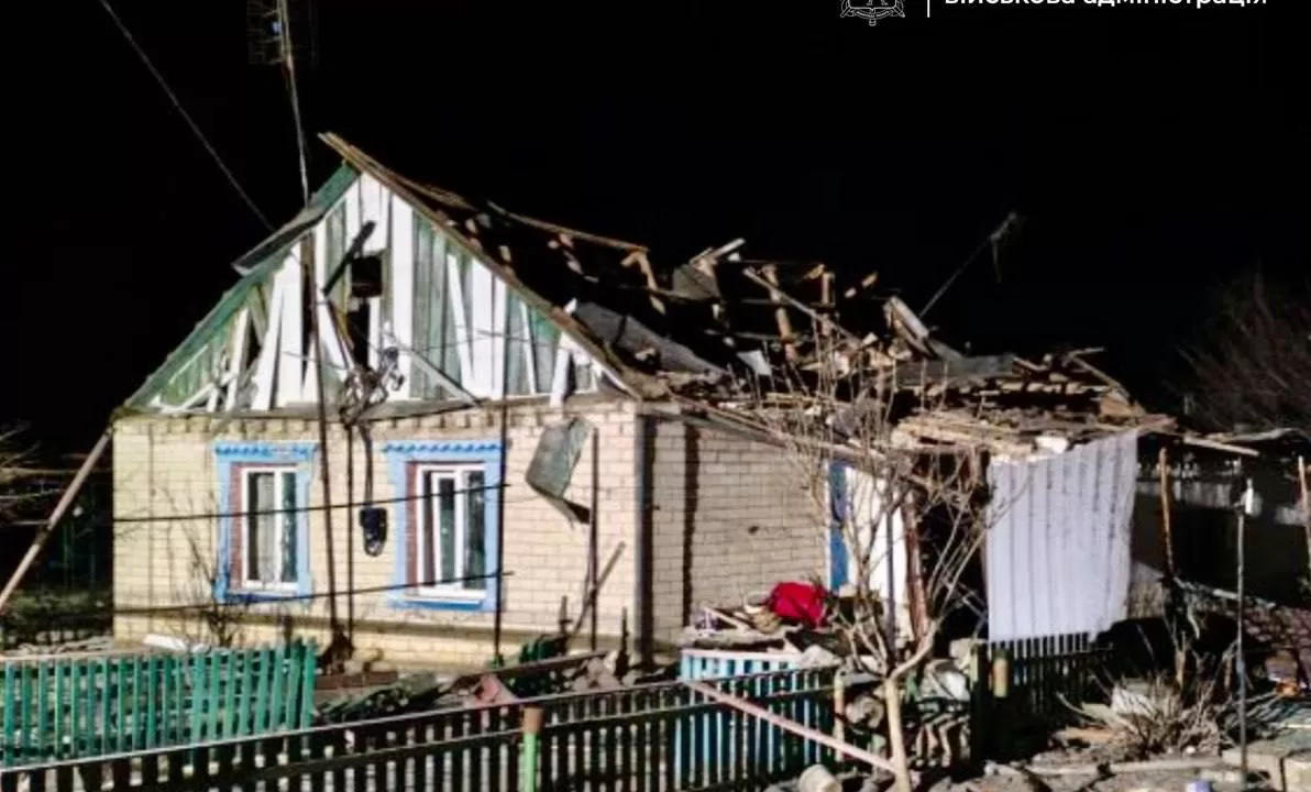 Поврежденный обстрелом дом / Фото: Запорожская ОВА