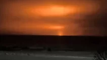Зарево от пожара в Котлубане / Скриншот