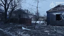 Поврежденные обстрелом дома в Лозовой / Фото: Харьковская областная прокуратура