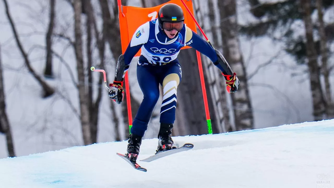 Український спортсмен під час виступу у лижному двоборстві на зимових Олімпійських іграх-2026 / Фото: НОК