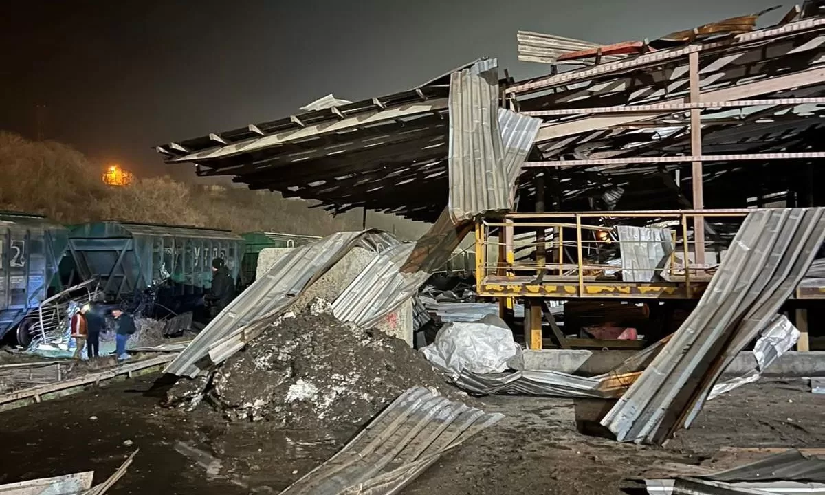 Пошкодження у порту Одещини / Фото: Одеська ОВА