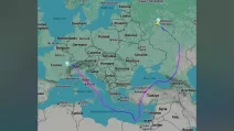 Иллюстрация: скриншот Flightradar24