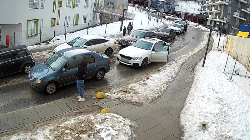 Кадр із камери відеоспостережання / Фото: Поліція Львівщини