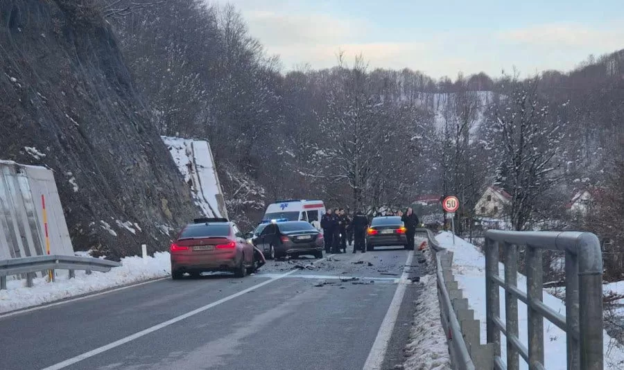 ДТП з кортежем прем’єр-міністра Чорногорії / Фото: RTCG
