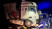 Поврежденный в результате ДТП грузовик / Фото: ГУНП в Ровенской области