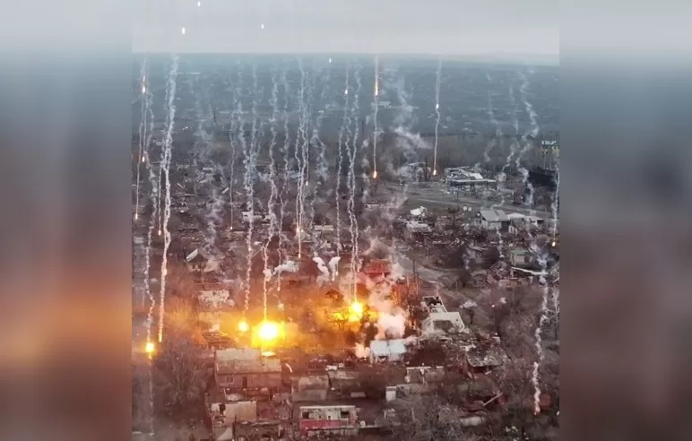 Обстріл Костянтинівки / Скриншот