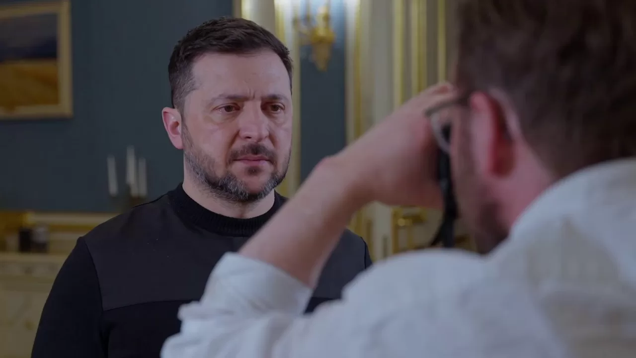 Владимир Зеленский во время интервью NRK News / Скриншот