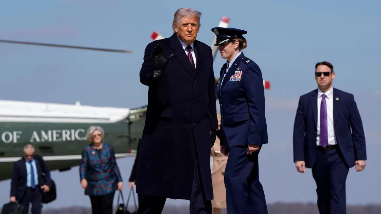 Дональд Трамп на базе Эндрюс в штате Мэриленд, США, 27 февраля 2026 года / Фото Reuters