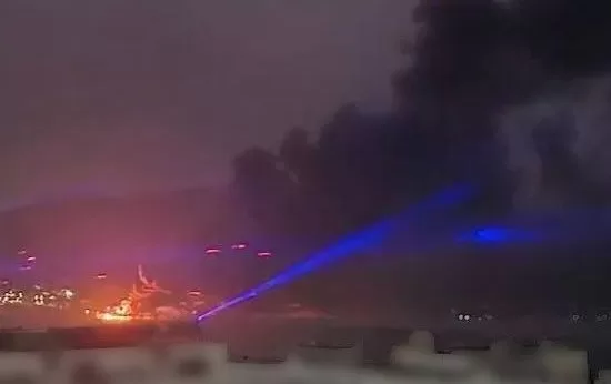 Пожежа у порту Новоросійська / Фото: Exilenova+