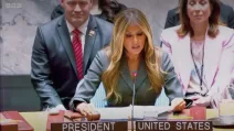 Меланія Трамп головує на засіданні Ради Безпеки ООН / Скріншот