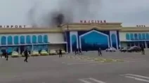 Один беспилотник упал на здание аэропорта в Нахичевани / Скриншот